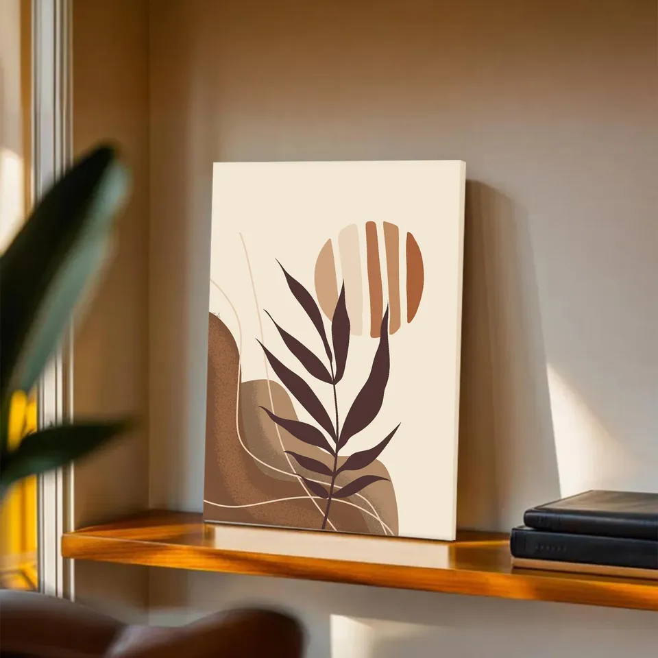 Boho Breeze Cotton Canvas Wall Painting media 2