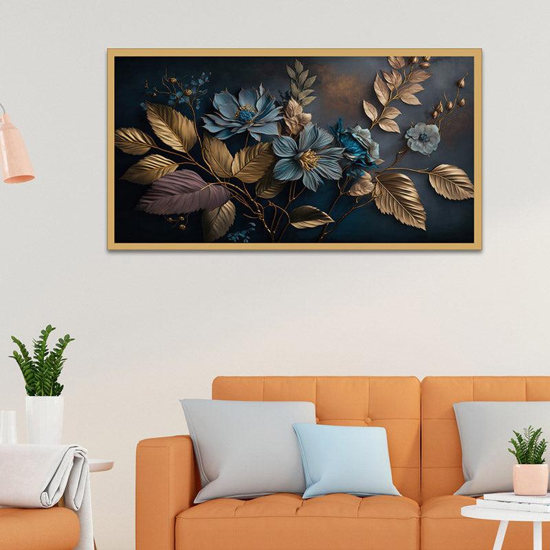 Leontina Floral Wall Painting With Frame
