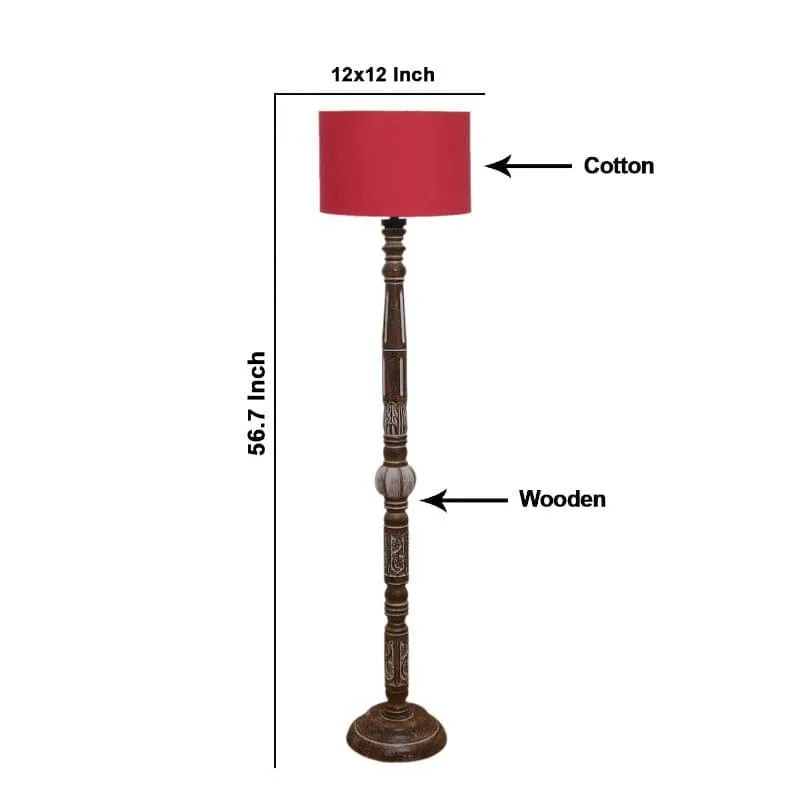 Colton Dona Floor Lamp - Cherry Red media 4