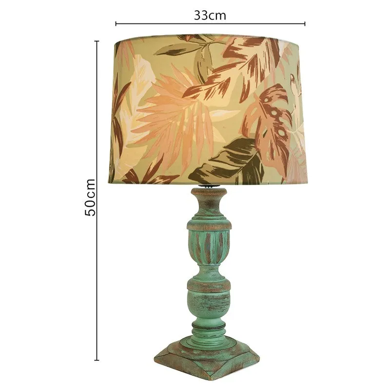 Tropical Glow Wooden Table Lamp media 8