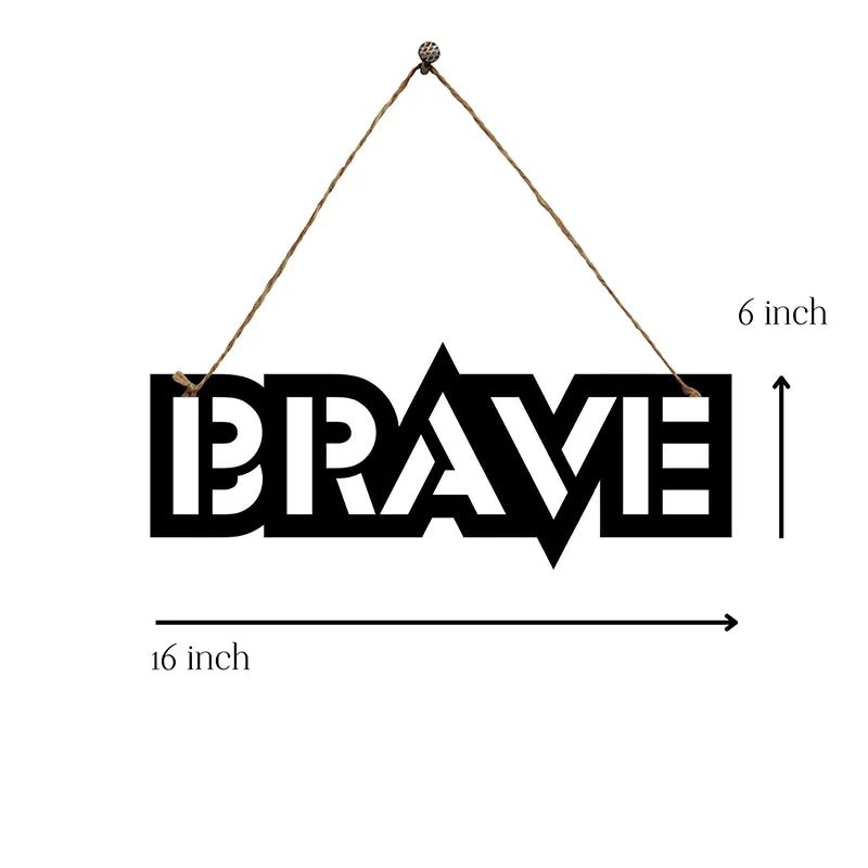 Brave Mild Steel Wall Accent media 5