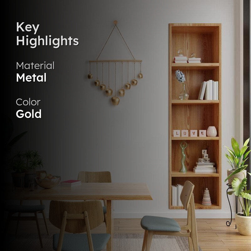 Metal Golden Hanging Bells media 2