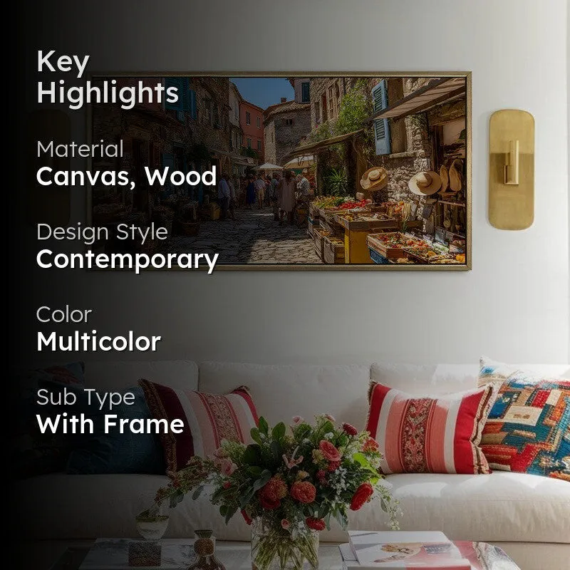 Townbloom Canvas Wall Painting With Frame media 2