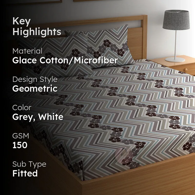 Edith Fitted Microfiber Microfiber Bedsheet - 150 GSM media 2