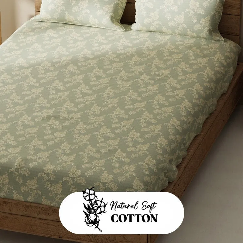 Lorven Bedsheet (Green) - 115 GSM media 5