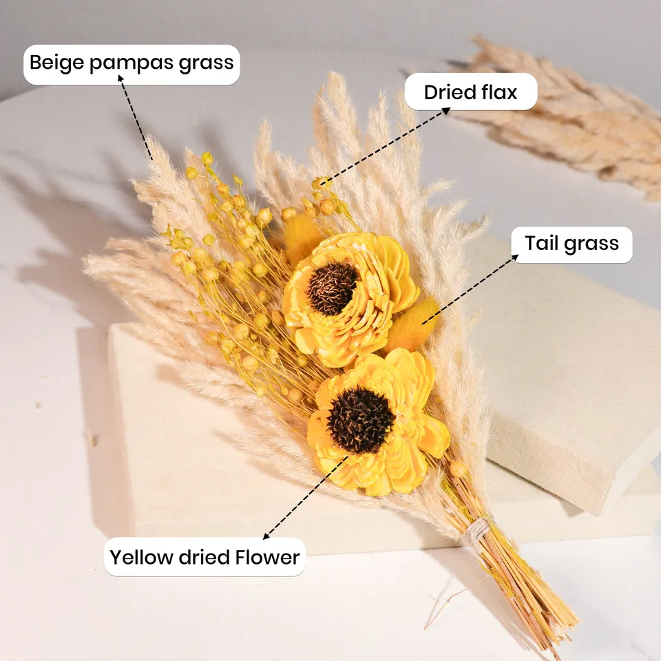 JoyBloom Artificial Flower with Ceramic Pot - Yellow media 7