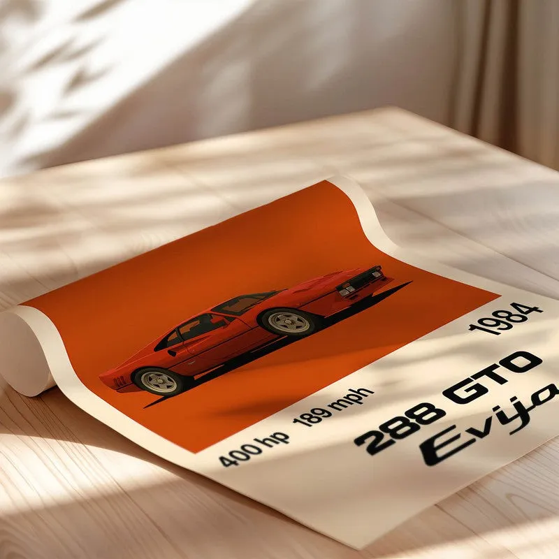 Ferrari 288 GTO Wall Poster media 5