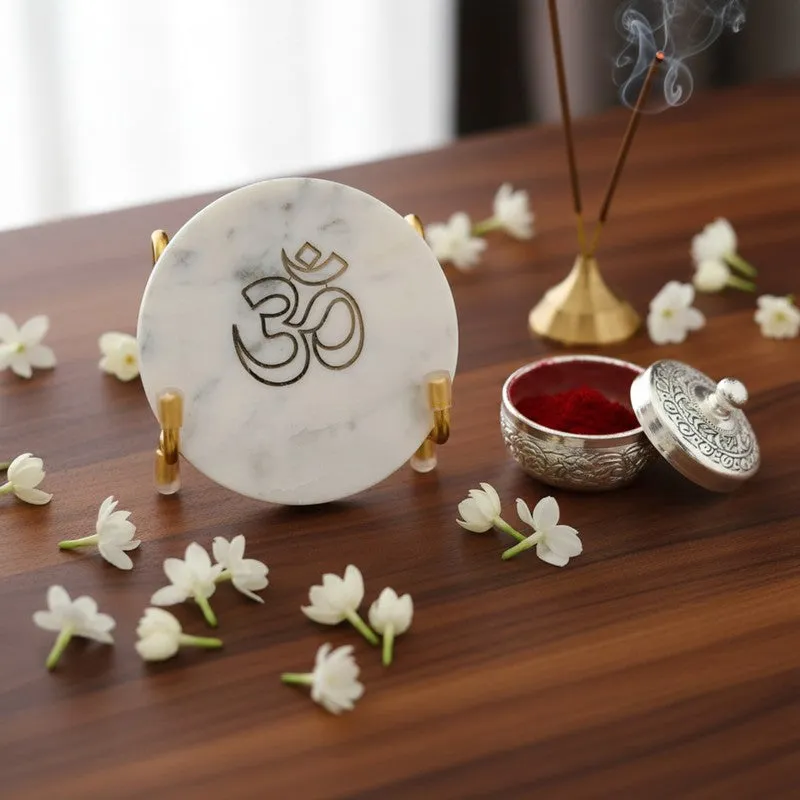 Om Marble Spiritual Religious Accent media 4