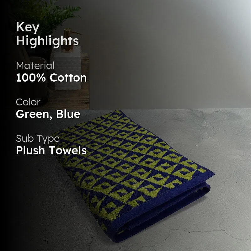 Nautica Cloud Caress Cotton Bath Towel - Green & Blue media 2
