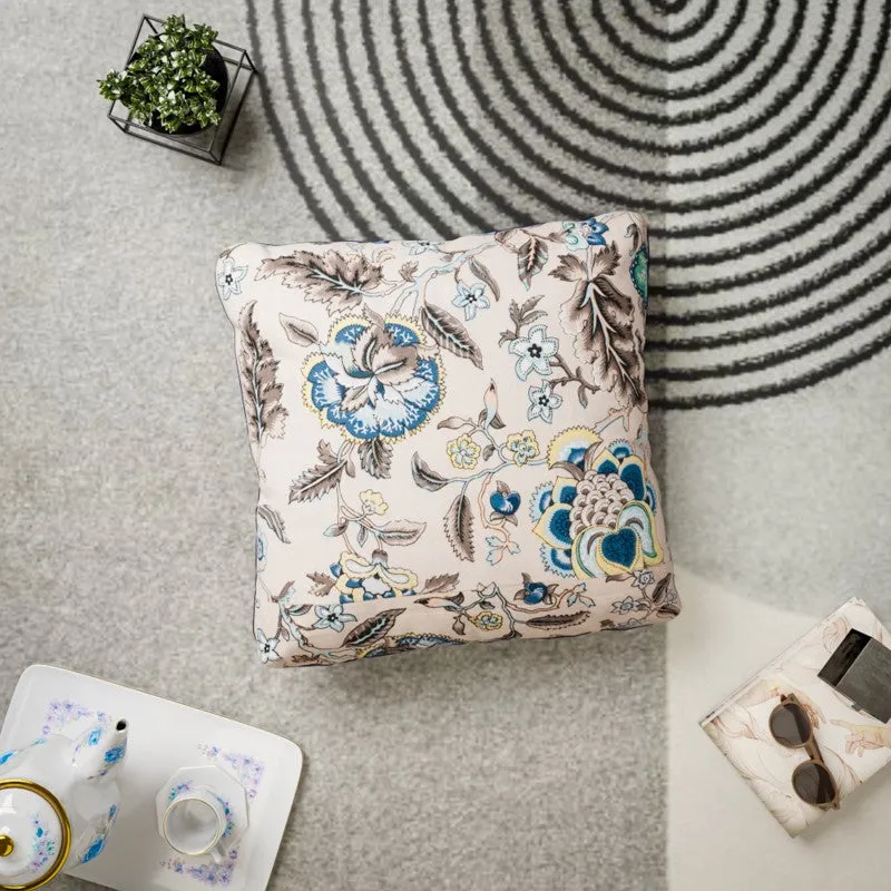 Petal Gardenia Cotton Cushion Covers - Set Of Three media 3