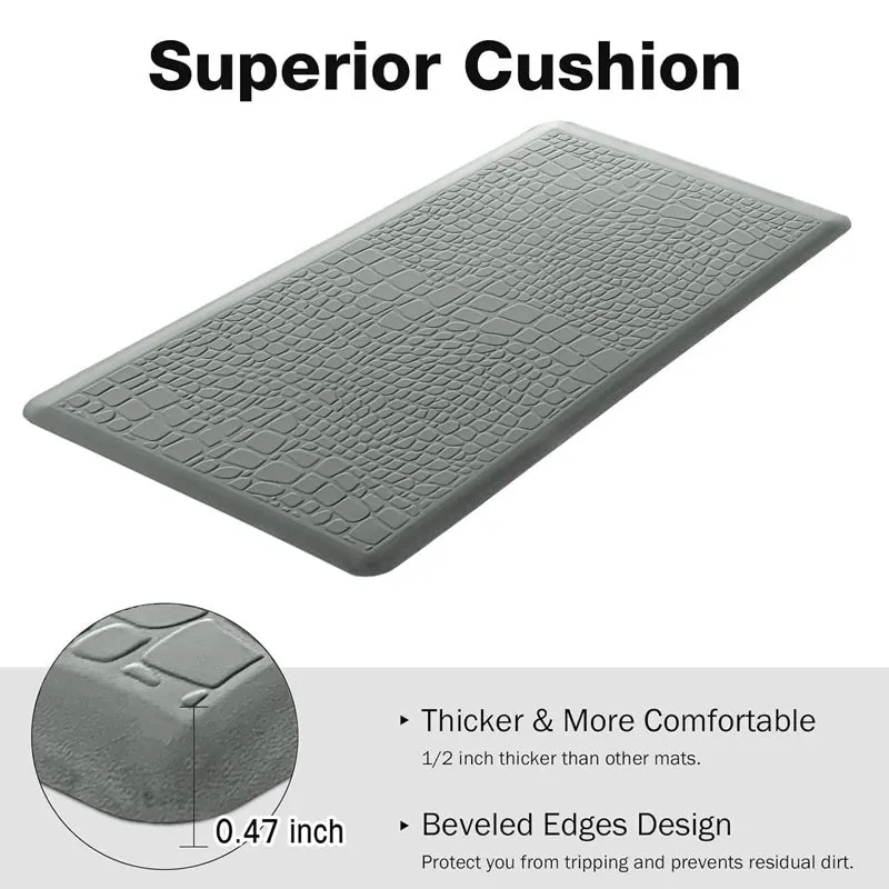 Textura Step Anti Skid Bath Mat - Grey media 8