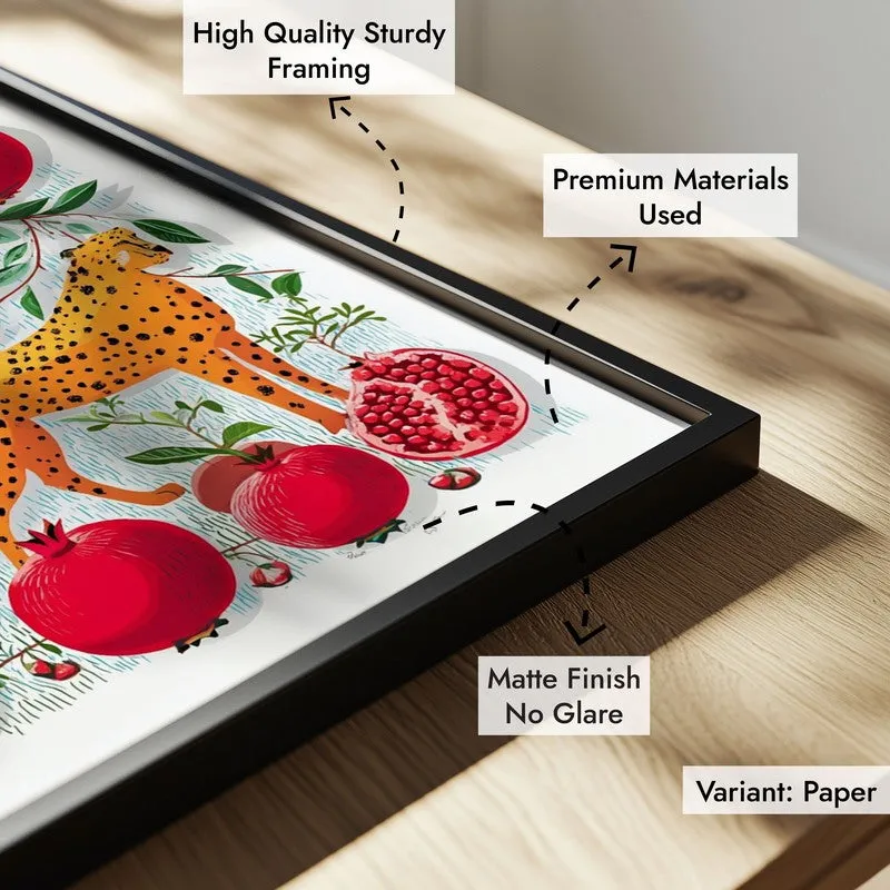 Scarlet Canvas Wall Painting - Black Frame media 6