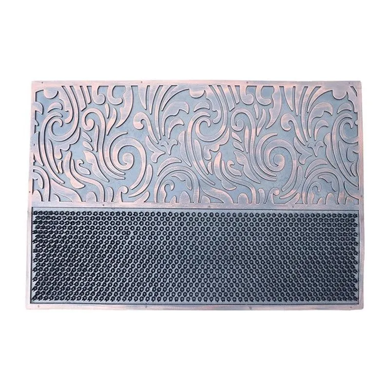 Yaro Abstract Rubber Door Mats - Blue media 7