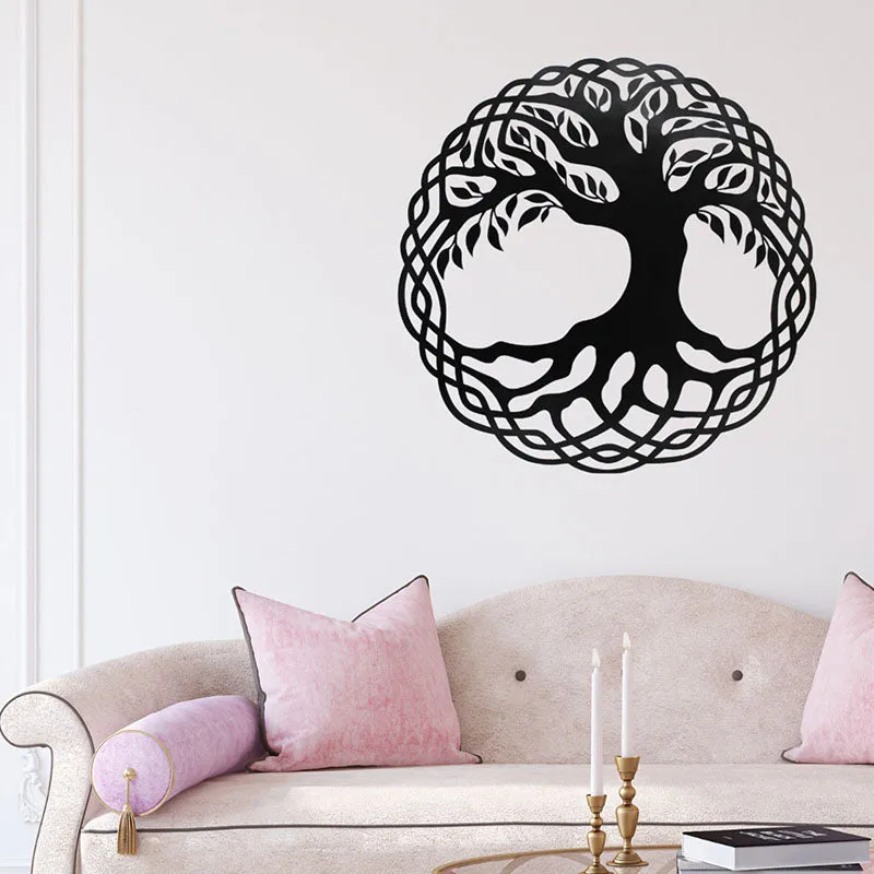 Tree Of Love Black Iron Wall Accent media 1