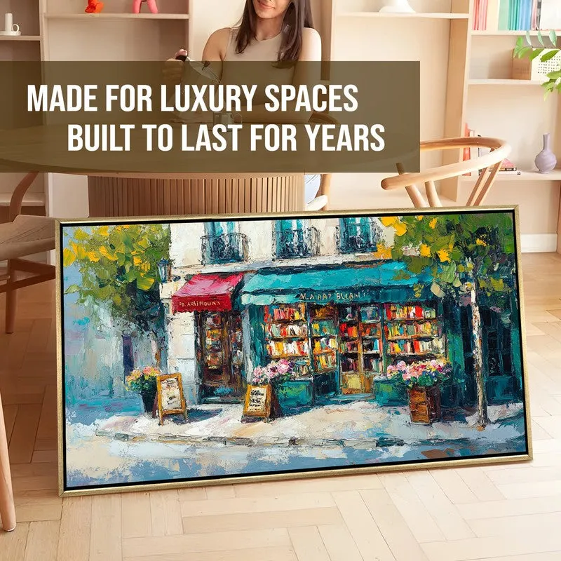 Silent Shelves Canvas Wall Painting With Frame media 7
