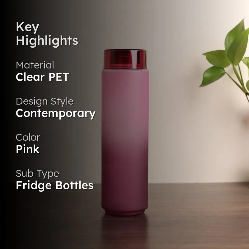 FrostHue Pink Clear PET Bottle - 1000 mL media 2