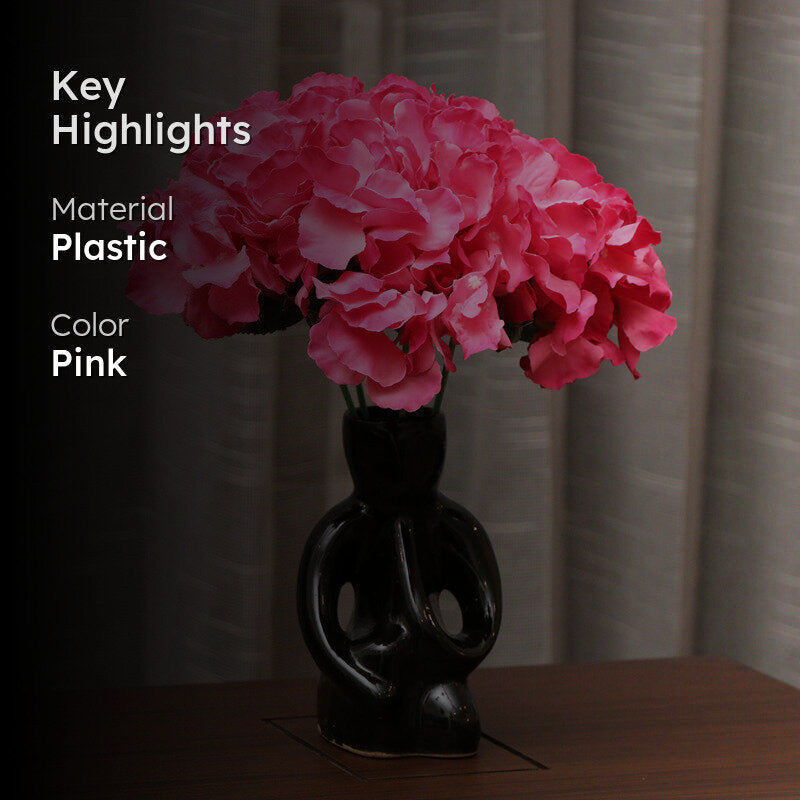 Fiora Artificial Hydrangea (Dark Pink)  Set of Two media 2