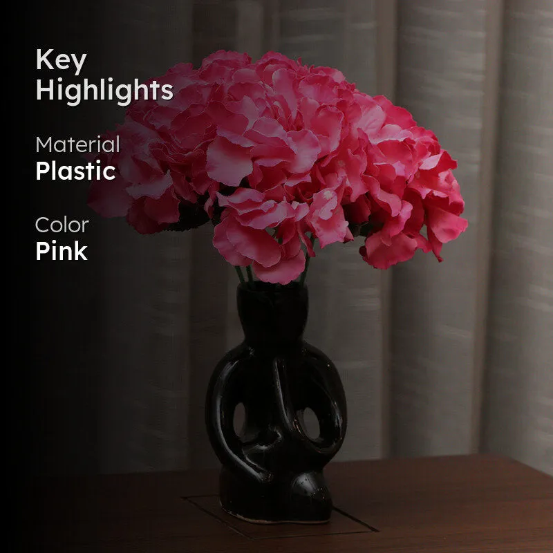 Fiora Artificial Hydrangea (Dark Pink) Set of Two media 2