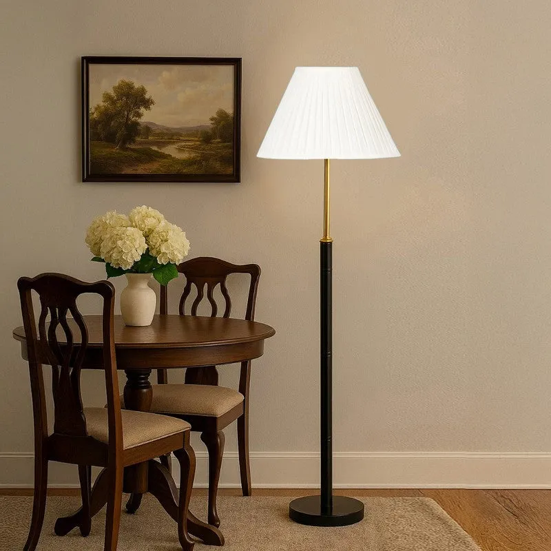 Boho Weave Wooden Floor Lamp media 4