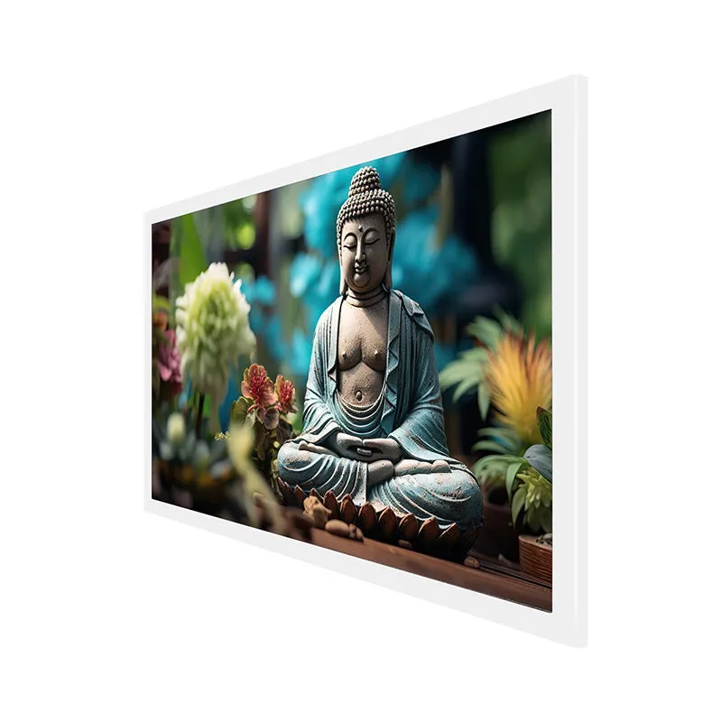 Buddha In Garden Canvas Wall Painting media 8