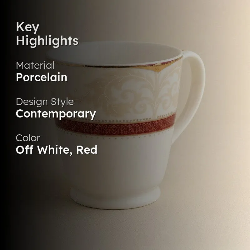 Noritake Queens Fountain Elegance Porcelain Coffee Mug - 280 mL media 2