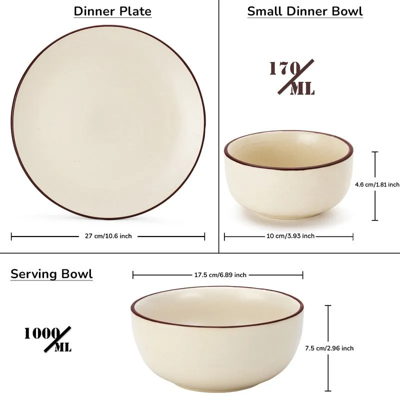 Riddo Dinnerware (Off White) - 10 Piece Set media 12