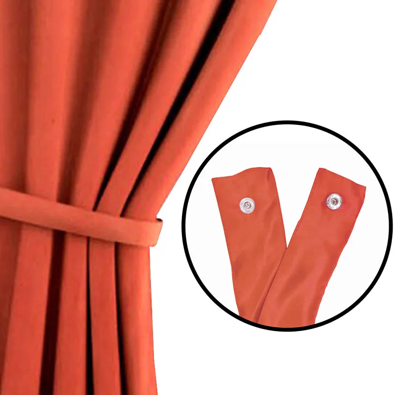 Nigel Blackout Curtain (Rust) - Set Of Two media 5