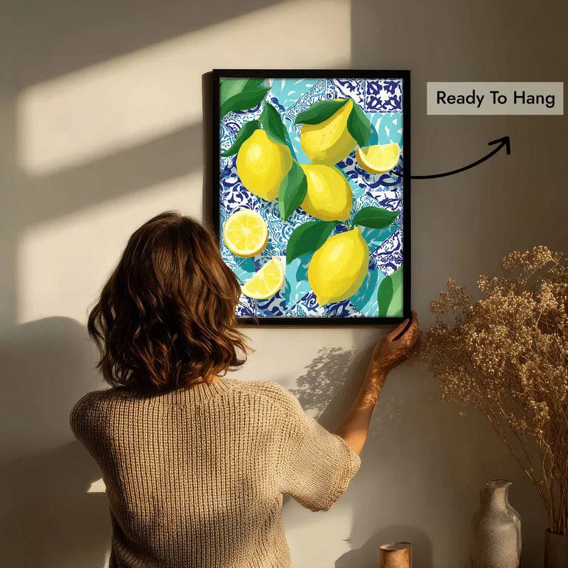 Limoncello Canvas Wall Painting - Black Frame media 7