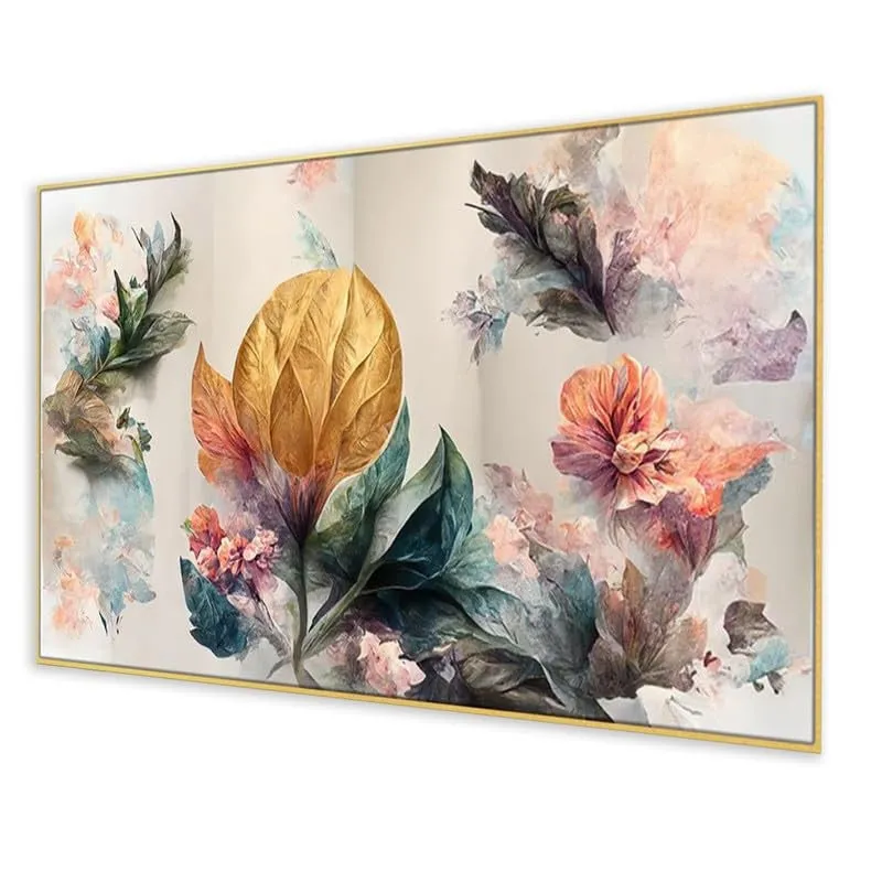 Celestial Garden Bloom Canvas Wall Painting With Frame media 5