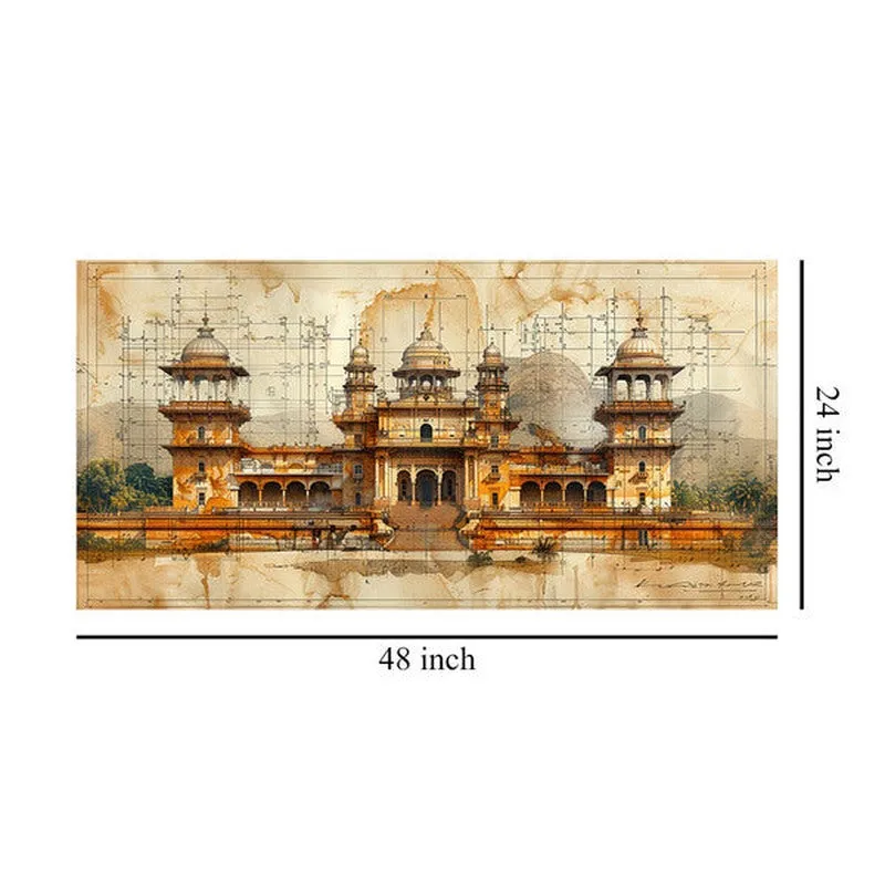 Golden Age Temple Poly Canvas Wall Painting media 8