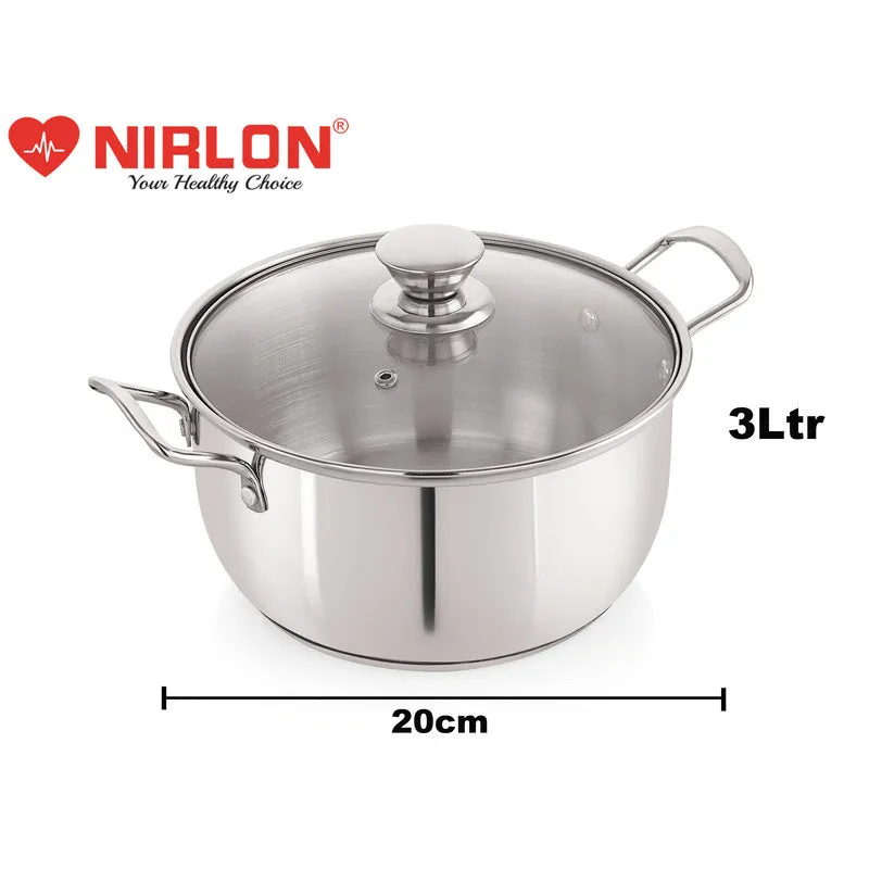 Nirlon Cooking Pot With Lid - 1500 ML/8 Inches media 3