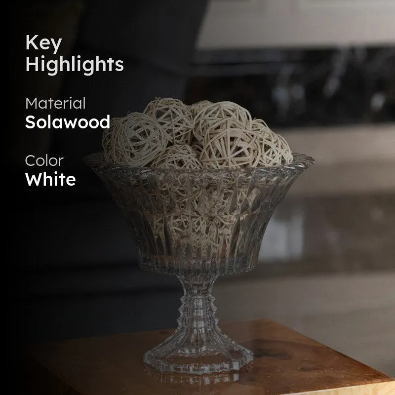 Naturally Dried Rattan Balls - Set Of Twenty media 2