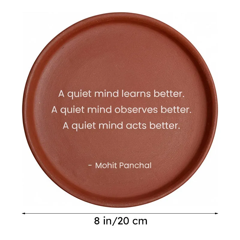 Quiet Mind Terracotta Wall Plate media 6