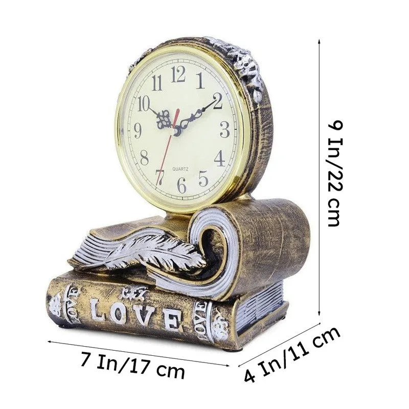 Love Script Clock - Gold media 8