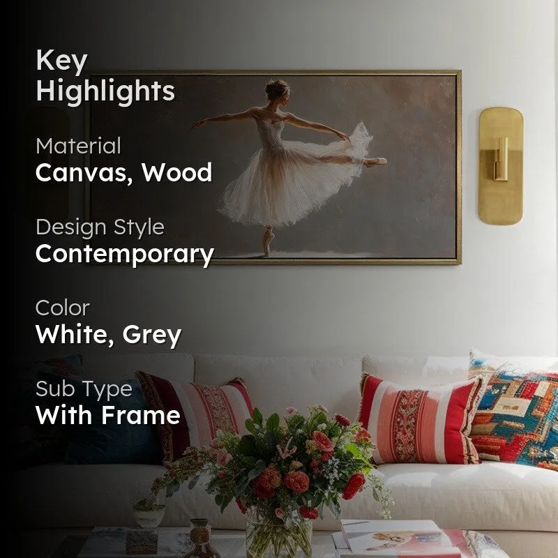 Winged Balance Canvas Wall Painting With Frame media 2