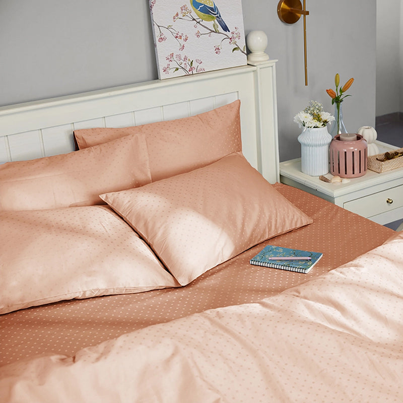 Calida Cotton Duvet Cover - Peach media 6
