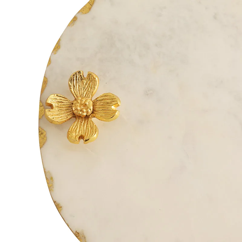 Scotia Flora Marble Platter - White media 5
