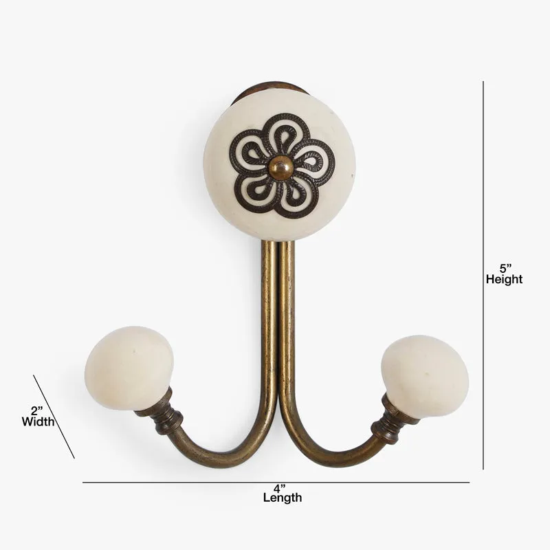 Marya Floral Filigree Wall Hook media 5