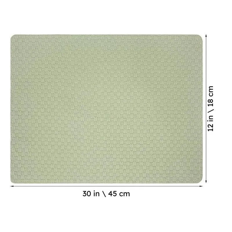 Rustayne Green Rectangle PVC Table Mats - Set Of Two media 6