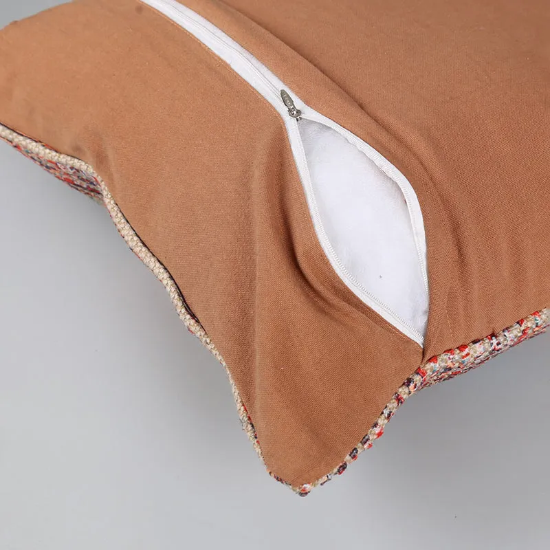 India Circus Weaver's Tale Tufted Cotton Cushion Cover - Set Of Two media 5
