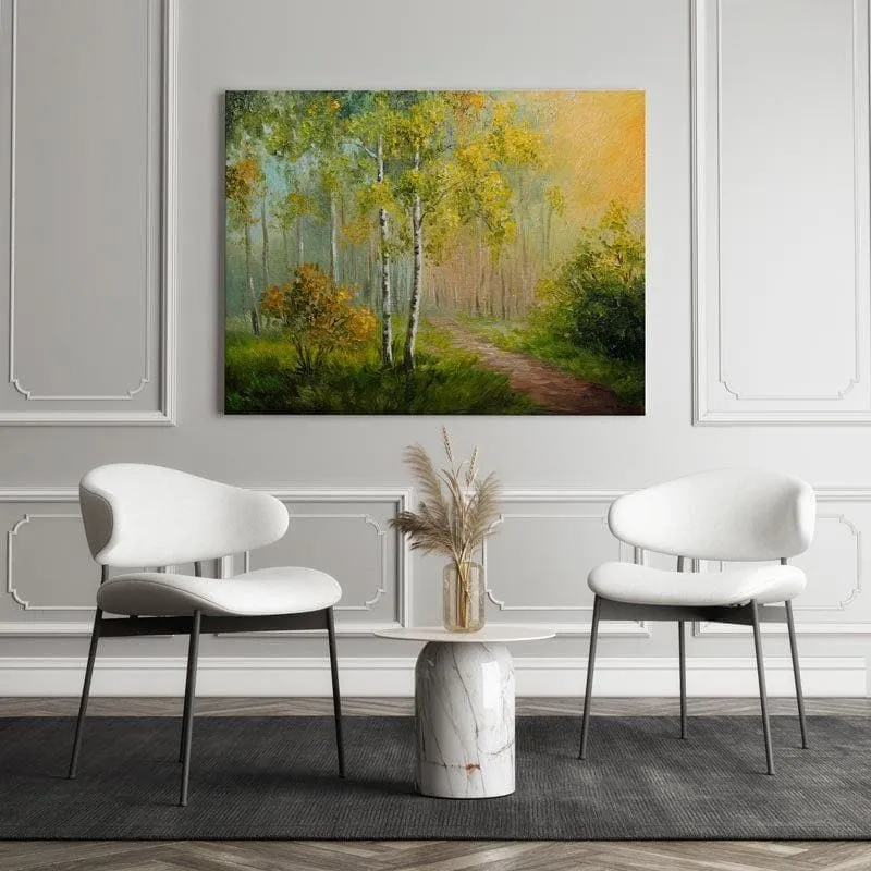 Birch Forest Painting - Maksim Gorbunov - Gallery Wrap media 1