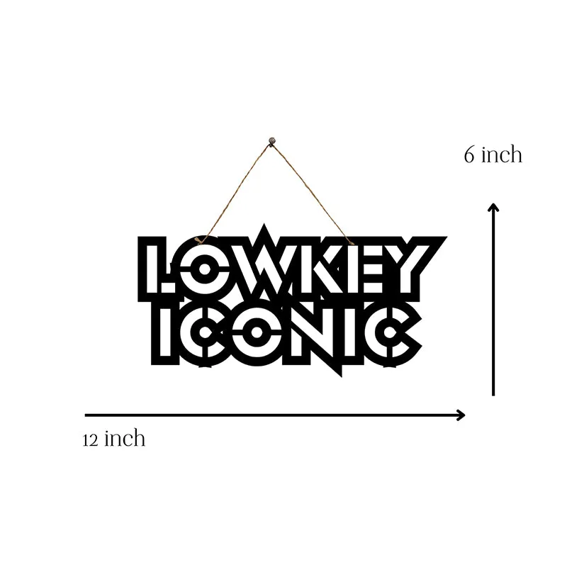 Lowkey Iconic Mild Steel Wall Accent media 5