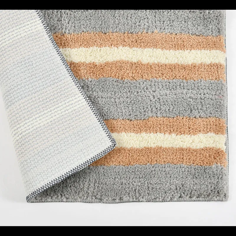 Striata Micro Fiber Runner Rug - Grey media 5