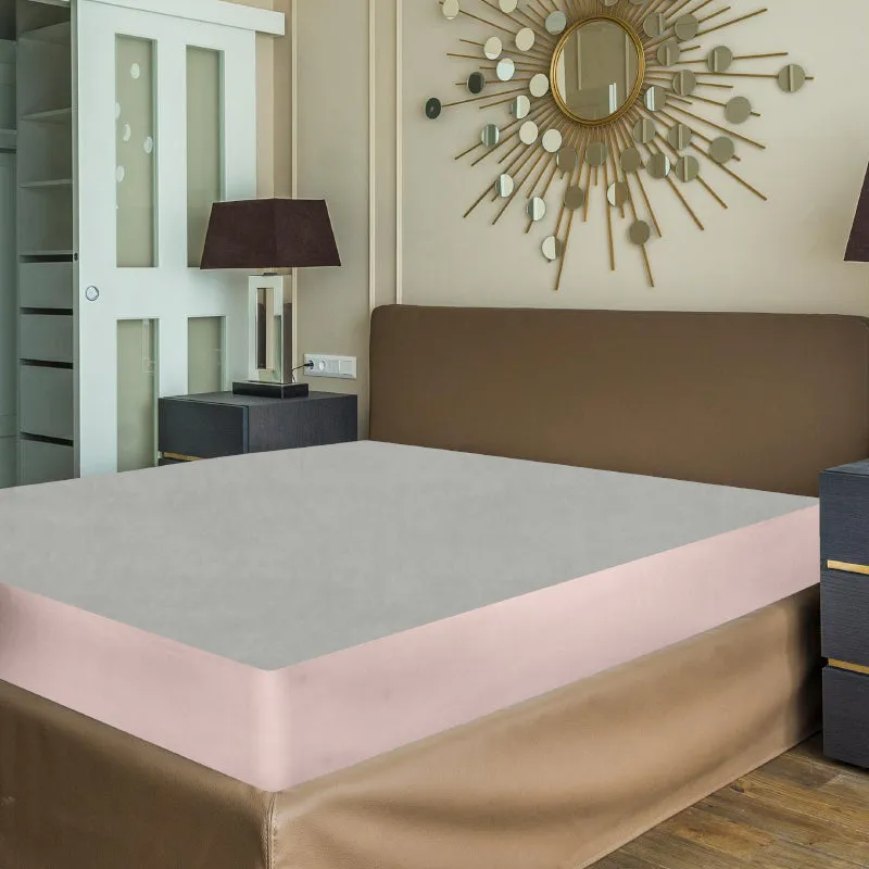 Oswal Mattress Protector - Soft Grey media 1