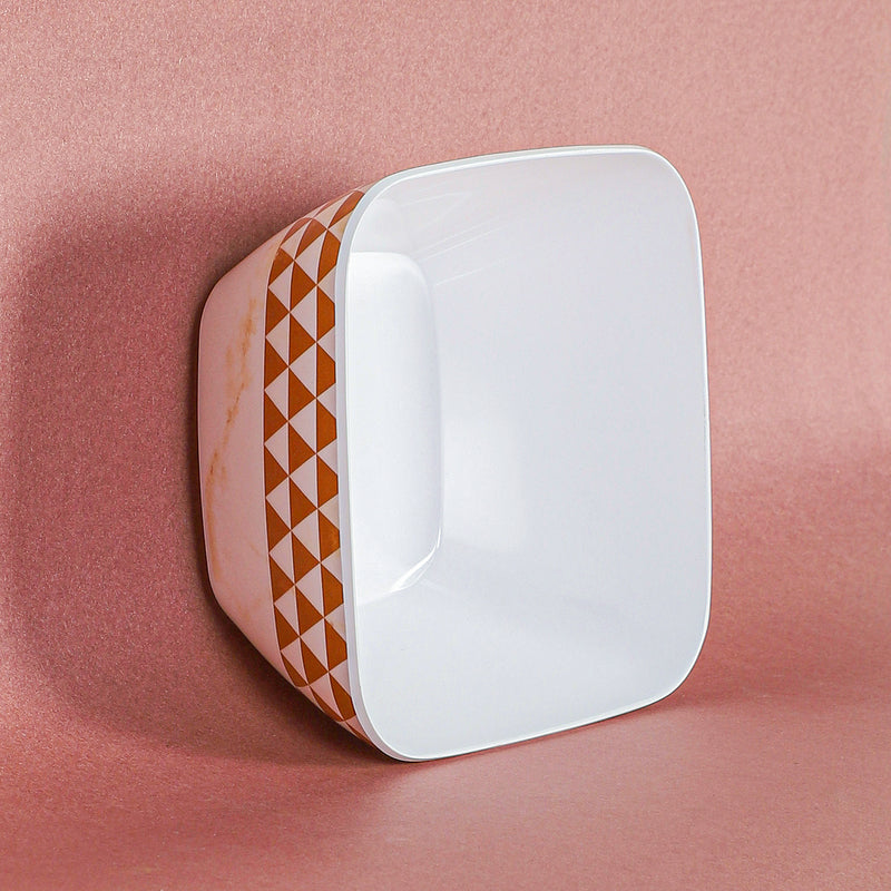 Mivono Snack Bowl (White & Brown) - 1020 ML media 5