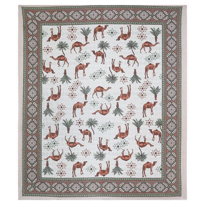Anika Cotton Bedsheet (Brown, Grey,White) - 180 TC media 5