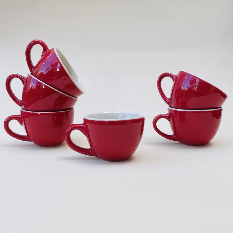 Mystic Ceramic Tea Cup (80 mL Each) - Set Of Six media 6