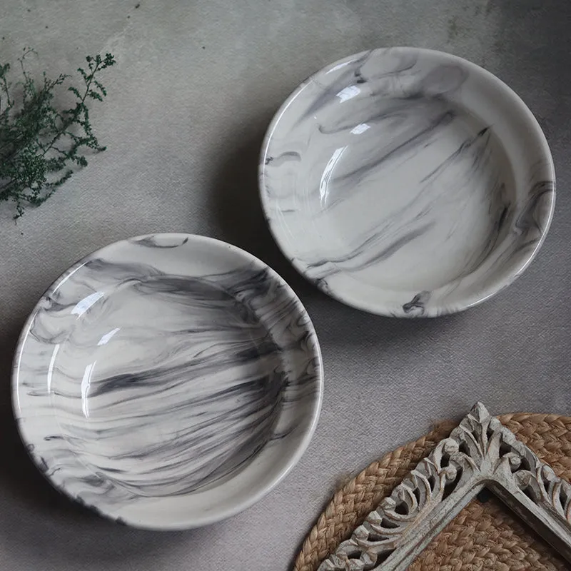 Imogen Ceramic Pasta Plate - White media 5