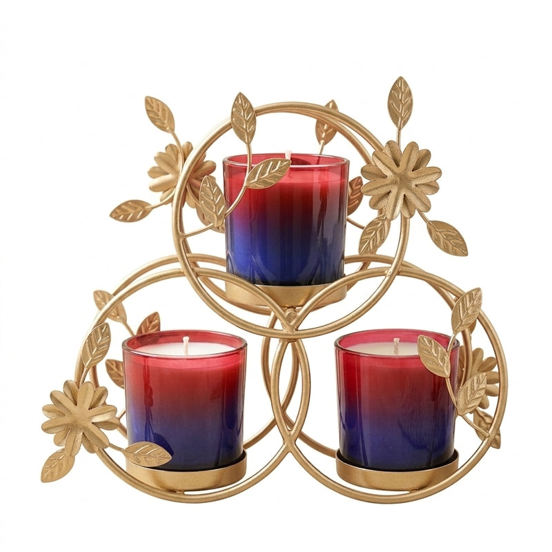 Oakley Trio Floral Spiral Tealight Holder media 5