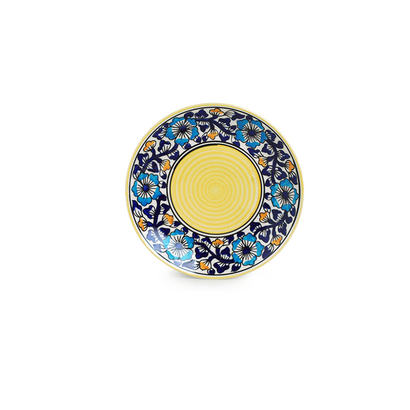 Indigo Garden Ceramic Quarter Plate - Set Of Six media 4